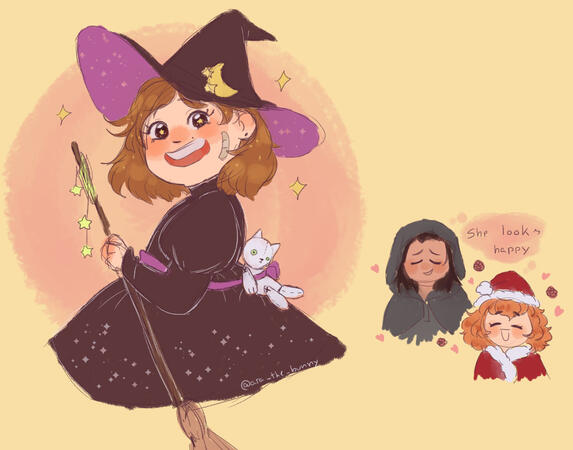 Me in the Our Life game Our Life: Now and Forever its a free game that didn't got out yet, but i already know about the halloween event and i'm gonna be a witch (pls play de demo and follow the creator she is amazing)